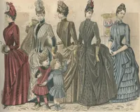 An illustration from Peterson's Magazine January to June 1888 [Fashion and Fancy work pages] (1888)