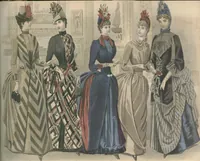 An illustration from Peterson's Magazine January to June 1888 [Fashion and Fancy work pages] (1888)