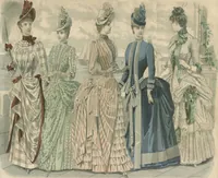 An illustration from Peterson's Magazine July to December 1888 [Fashion and fancy work pages] (1888)