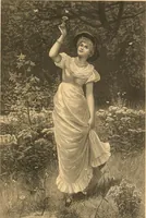 An illustration from Peterson's Magazine July to December 1888 [Fashion and fancy work pages] (1888)