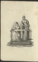 An illustration from Petit necessaire des jeunes demoiselles : recueil d'exemples de marque, broderie, filet, tricot, bourses en perles de couleurs / texte explicatif par A. Legrand. (1819)