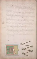 An illustration from Petit traitté de la fortification moderne [manuscript] [16--]