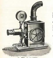An illustration from Preis-Liste 1902. Laterna Magica, Nebelbild-Apparate, Modell-Dampfmaschinen Heissluft-Motore (1902)