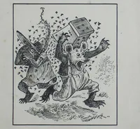 An illustration from Queerie Queers With Hands Wings And Claws (1885)