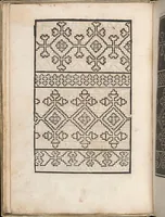 Picture 5 of 14 from Eyn new kunstlich boich dair yn .c. und .XXXVII. Figuren, monster ad `stalen befonden, wie man na der rechter art lauffer werck spansche stiche mit der naelen vort up der ramen und up der laden borden wirckenn sall wilche stalen alltzo somen verbessert synt. (1529), leaf 14