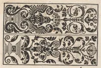 An illustration from Eyn newe kunstlich moetdelboech alle kunstner zo brauchen fur snytzeller wapensticker perlensticker. Etc. Unnd auch fur jonferen und frauwen kunstlich uff das neuwes gefonde allen den genen die upff kunsten verstant haben. (1532)