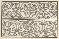 An illustration from Eyn newe kunstlich moetdelboech alle kunstner zo brauchen fur snytzeller wapensticker perlensticker. Etc. Unnd auch fur jonferen und frauwen kunstlich uff das neuwes gefonde allen den genen die upff kunsten verstant haben. (1532)