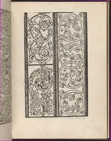 An illustration from Ein new kunstlich modelbuech dair yn meir dan sechßhundert figuren, monster, ader, stalen, befondenn wie mann na der rechter art perlenstickers lauffer werck spansche stiche mit der naelen vort up der ramen und up der laden boerden wircken sa. (1544)