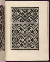An illustration from Ein new kunstlich modelbuech dair yn meir dan sechßhundert figuren, monster, ader, stalen, befondenn wie mann na der rechter art perlenstickers lauffer werck spansche stiche mit der naelen vort up der ramen und up der laden boerden wircken sa. (1544)
