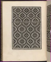 An illustration from Ein new kunstlich modelbuech dair yn meir dan sechßhundert figuren, monster, ader, stalen, befondenn wie mann na der rechter art perlenstickers lauffer werck spansche stiche mit der naelen vort up der ramen und up der laden boerden wircken sa. (1544)