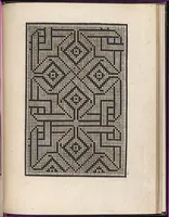 An illustration from Ein new kunstlich modelbuech dair yn meir dan sechßhundert figuren, monster, ader, stalen, befondenn wie mann na der rechter art perlenstickers lauffer werck spansche stiche mit der naelen vort up der ramen und up der laden boerden wircken sa. (1544)