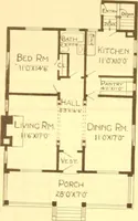 An illustration from Radford's Combined House and Barn Plan Book (1908)