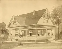 An illustration from Radford's Combined House and Barn Plan Book (1908)