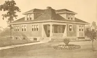 An illustration from Radford's Combined House and Barn Plan Book (1908)