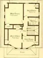 An illustration from Radford's Combined House and Barn Plan Book (1908)