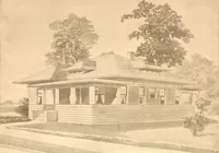 An illustration from Radford's Combined House and Barn Plan Book (1908)