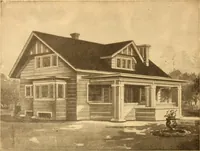 An illustration from Radford's Combined House and Barn Plan Book (1908)
