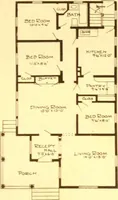 An illustration from Radford's Combined House and Barn Plan Book (1908)