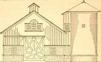 An illustration from Radford's Combined House and Barn Plan Book (1908)