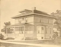 An illustration from Radford's Combined House and Barn Plan Book (1908)