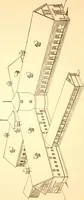 An illustration from Radford's Combined House and Barn Plan Book (1908)