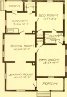 An illustration from Radford's Combined House and Barn Plan Book (1908)