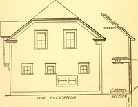 An illustration from Radford's Combined House and Barn Plan Book (1908)