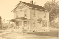 An illustration from Radford's Combined House and Barn Plan Book (1908)