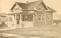 An illustration from Radford's Combined House and Barn Plan Book (1908)