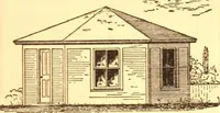 An illustration from Radford's Combined House and Barn Plan Book (1908)