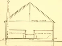 An illustration from Radford's Combined House and Barn Plan Book (1908)
