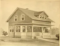 An illustration from Radford's Combined House and Barn Plan Book (1908)
