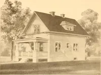 An illustration from Radford's Combined House and Barn Plan Book (1908)