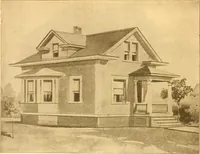 An illustration from Radford's Combined House and Barn Plan Book (1908)