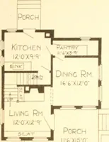 An illustration from Radford's Combined House and Barn Plan Book (1908)