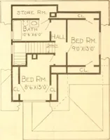 An illustration from Radford's Combined House and Barn Plan Book (1908)