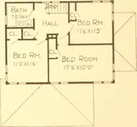 An illustration from Radford's Combined House and Barn Plan Book (1908)