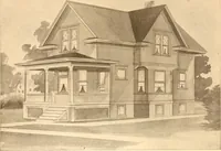 An illustration from Radford's Combined House and Barn Plan Book (1908)