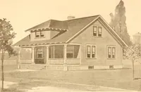 An illustration from Radford's Combined House and Barn Plan Book (1908)