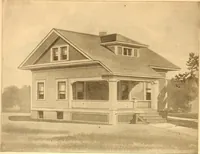 An illustration from Radford's Combined House and Barn Plan Book (1908)