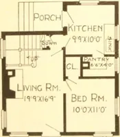 An illustration from Radford's Combined House and Barn Plan Book (1908)
