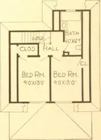 An illustration from Radford's Combined House and Barn Plan Book (1908)
