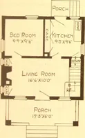 An illustration from Radford's Combined House and Barn Plan Book (1908)