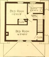 An illustration from Radford's Combined House and Barn Plan Book (1908)