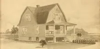An illustration from Radford's Combined House and Barn Plan Book (1908)