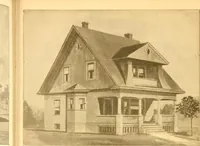 An illustration from Radford's Combined House and Barn Plan Book (1908)