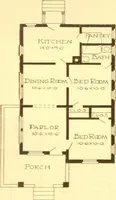 An illustration from Radford's Combined House and Barn Plan Book (1908)