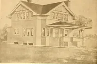 An illustration from Radford's Combined House and Barn Plan Book (1908)