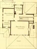 An illustration from Radford's Combined House and Barn Plan Book (1908)