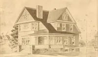An illustration from Radford's Combined House and Barn Plan Book (1908)